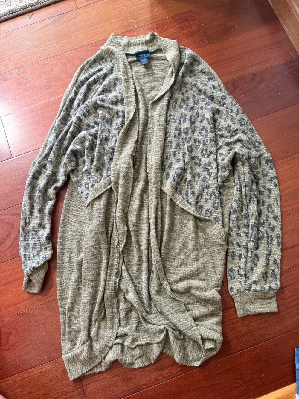 Leopard print Knit cardi